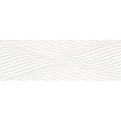 Плитка 40332 Salines Waves White/33,3X100X0,98/R 33.3x100