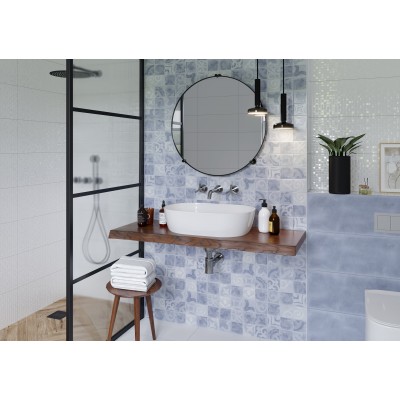 Плитка Folk blue голубой 01 25х60