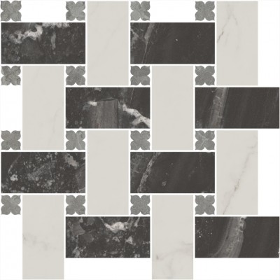 Керамогранит ID163 Декор Риальто 3 наборный матовый 43,5x43,5x0,9