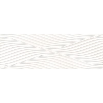 Плитка 40332 Salines Waves White/33,3X100X0,98/R 33.3x100