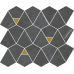 Мозаика 600110000945 Metropolis Imperial Mosaico Vertex 6mm 25.8x30