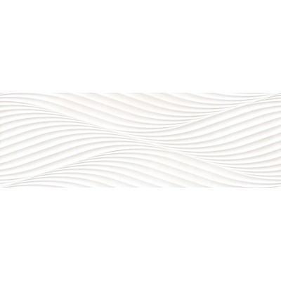 Плитка 40332 Salines Waves White/33,3X100X0,98/R 33.3x100