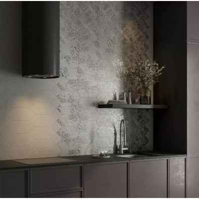 Плитка 35030 Каламита серый матовый 14x34