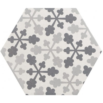 Керамогранит 21357 Hexatile Harmony B&W 17,5x20