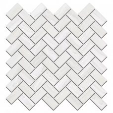Плитка 190/005T Декор Контарини белый мозаичный глянцевый 31,5x30x0,9