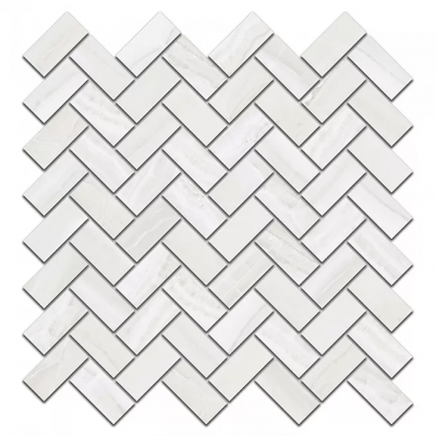 Плитка 190/005T Декор Контарини белый мозаичный глянцевый 31,5x30x0,9
