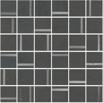 Мозаика SG640520/MM Декор Гварди 2 мозаичный антрацит матовый обрезной 30x30x0,9