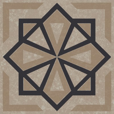 Плитка KMD3STA049GN Декор Касабланка бежевый светлый матовый 9,8x9,8x0,7