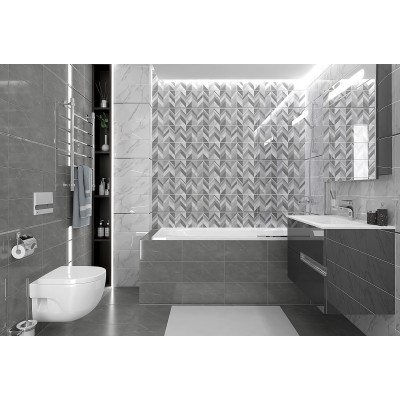 Плитка 08-00-06-2681 Venus серый узор 20х40