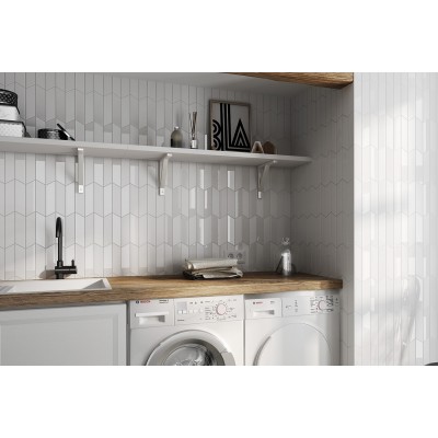 Плитка 23360 Chevron Light Grey Right 5,2x18,6