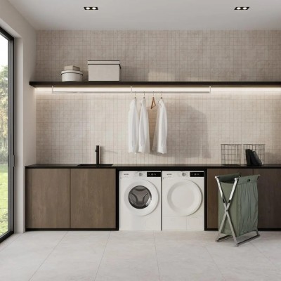 Плитка KMD3STA089BR Декор Литос серый светлый матовый обрезной 30x60x0,9