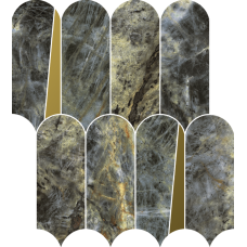 Мозаика 620110000237 Stellaris Madagascar Dark Mosaico Elegant Lux 32.5x36.1