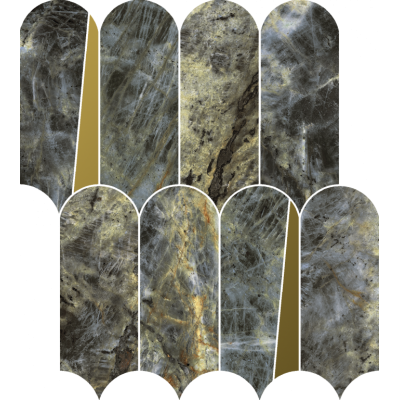 Мозаика 620110000237 Stellaris Madagascar Dark Mosaico Elegant Lux 32.5x36.1