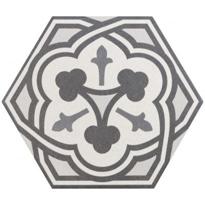 Керамогранит 21357 Hexatile Harmony B&W 17,5x20