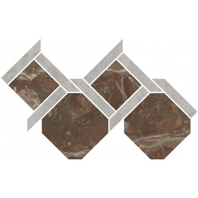 Керамогранит ID165 Декор Риальто 1 наборный лаппатированный 48x29,5x0,9