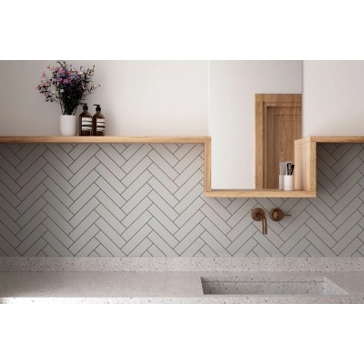 Плитка 28444 Costa Nova Grey Glossy 5x20