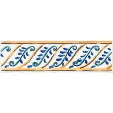 Плитка STG/A493/1146H Бордюр Капри майолика 9,8х3