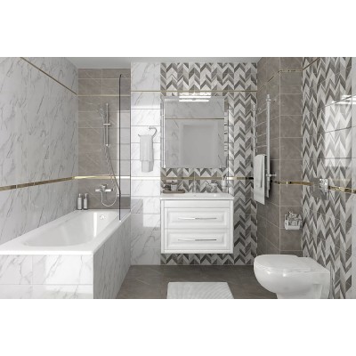 Плитка 08-00-06-2681 Venus серый узор 20х40