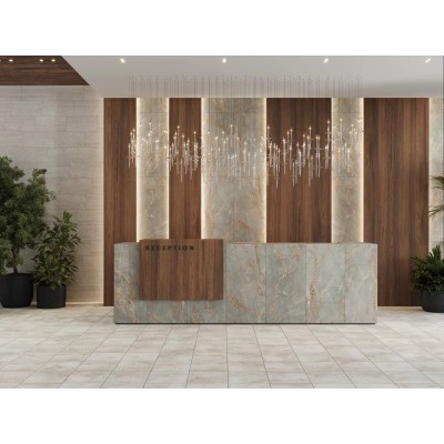 Керамогранит Фальшмозаика EE01 Seed Light Grey Grids Неполированный 39.8x39.8