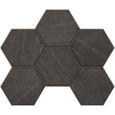 Мозаика Мозаика GB03 Gabbro Hexagon неполированная 25x28.5