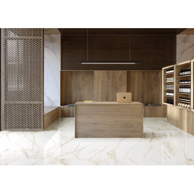 Керамогранит 41886 Calacatta Extra White NT/100X100X0,8/R 100x100