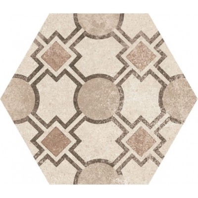 Керамогранит 22098 Hexatile Cement Garden Sand 17,5x20 (17 видов паттерна)