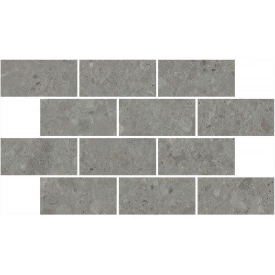 Мозаика DD606120/MM Декор Чеппо ди Гре мозаичный серый тёмный матовый обрезной 34,6x20x0,9