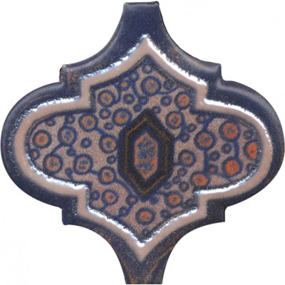 Плитка KMP3STA011M6X Панно Арабески Марокко 2 (из 6 частей 6,5x6,5) 10x25x6,9