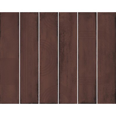 Плитка KMP3STA006RN6X Панно Мажорель бордовый глянцевый (из 6 частей 6х28,5) 36x28,5x1