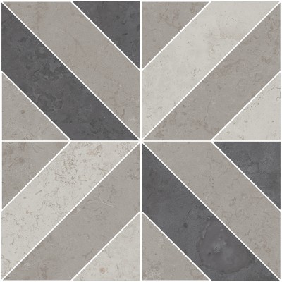 Керамогранит ID124T Декор Про Лаймстоун серый матовый 60х60