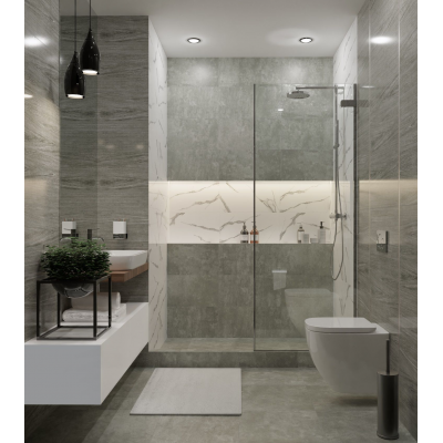 Плитка TP3669B Геро Дерево Серый 30x60