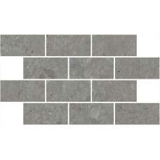 Мозаика DD606120/MM Декор Чеппо ди Гре мозаичный серый тёмный матовый обрезной 34,6x20x0,9