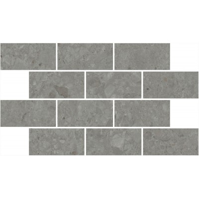 Мозаика DD606120/MM Декор Чеппо ди Гре мозаичный серый тёмный матовый обрезной 34,6x20x0,9