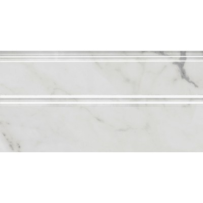 Плитка FMA033R Плинтус Коррер белый глянцевый обрезной 30x15x1,7