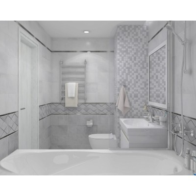 Плитка Декор Mizar Attimo серый 17-05-06-1180-0 20х60