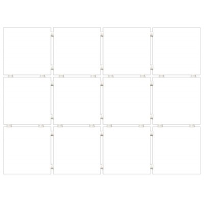 Керамогранит 1146H Конфетти белый блестящий полотно 29,8х39,8 из 12 частей 9,8х9,8