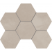 Мозаика Мозаика GF02 Graffito Light Beige Hexagon неполированный 25x28,5