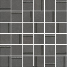 Мозаика MM13132 Декор Гварди 1 мозаичный антрацит матовый обрезной 30x30x0,9
