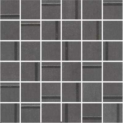 Мозаика MM13132 Декор Гварди 1 мозаичный антрацит матовый обрезной 30x30x0,9