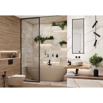 Керамогранит GP2090SNN99L Santorini Black лаппатированный 200x900