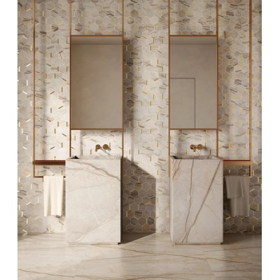 Мозаика 620110000234 Stellaris Tuscania Grey Mosaico Elegant Lux 32.5x36.1