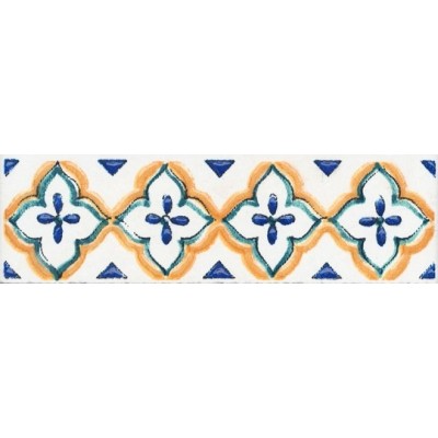 Плитка STG/A495/1146H Бордюр Капри майолика 9,8х3