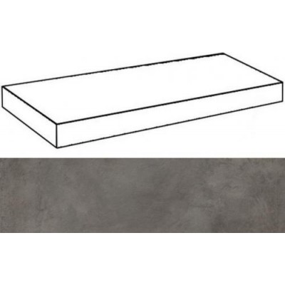 Ступени 620070001265 Millenium Black угловая левая 33x60