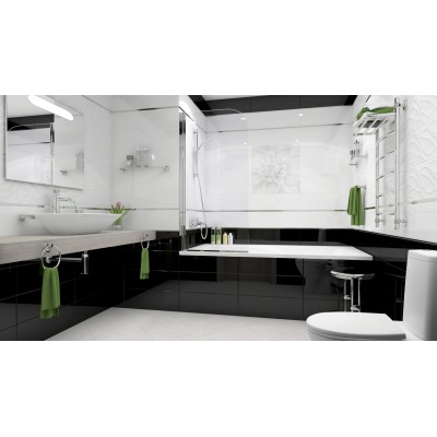 Плитка Sigma Perla Декор чёрный 17-03-04-463-0 20х60