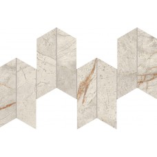 Мозаика AYD4 Marvel Diva White Everest Mosaico Chevron Velvet 46,3х17,5