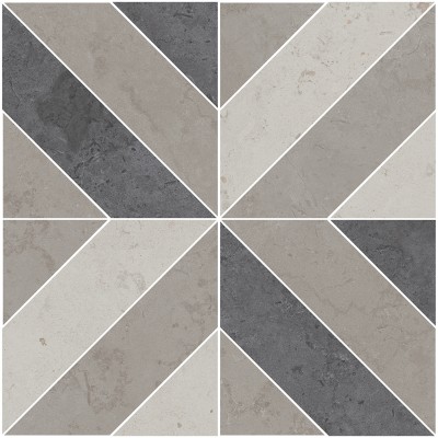 Керамогранит ID124T Декор Про Лаймстоун серый матовый 60х60