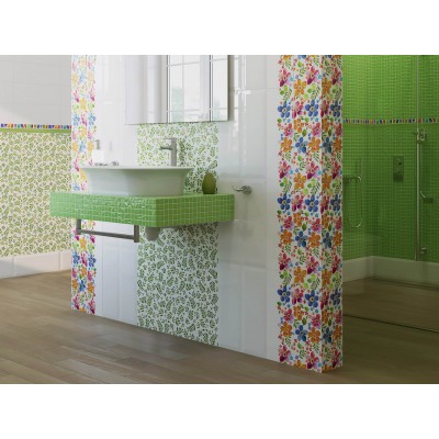 Плитка LSA006 бордюр Венсен розовый структура 40*3.4