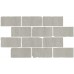 Мозаика BR032 Бордюр Сан-Марко мозаичный серый светлый матовый обрезной 46,5x26,5x0,9