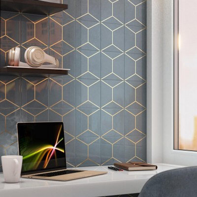 Плитка OP/E181/17067 Декор Витраж голубой 15*15