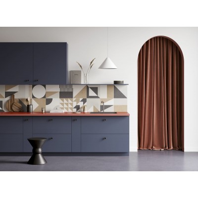 Керамогранит 6032-0457 Гуннар декор серый Геометрия 30x30